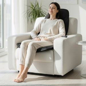 Siège de Massage Chauffant – Dos, Lombaires & Cuisses