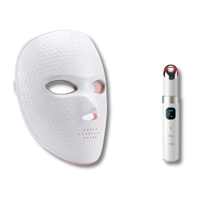 Cofre Luminosidad y Mirada Joven - Mascarilla LED + Contorno de Ojos Antiedad