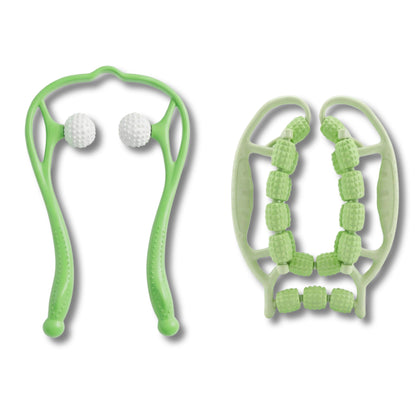 Coffret Massage Manuel & Récupération – Masseur Cervical + Rouleau Musculaire 360°