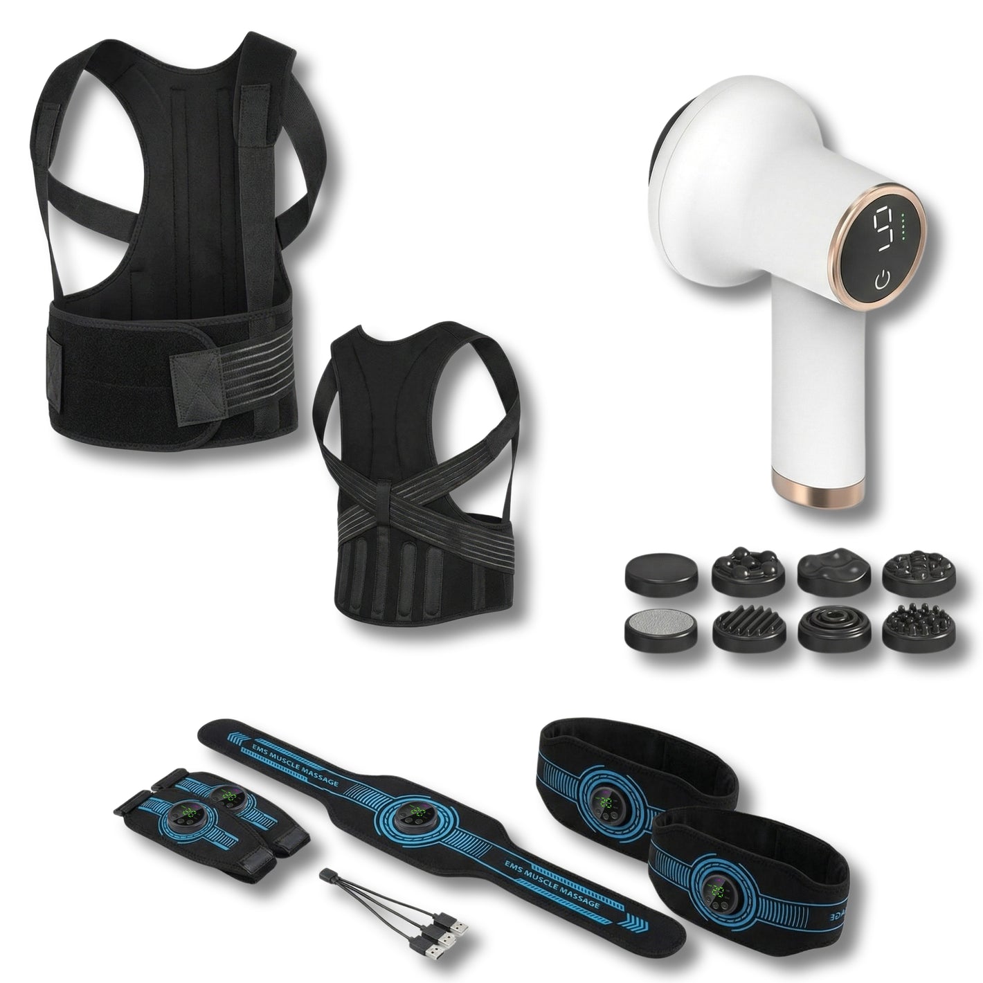 Pack Silhouette & Confort – Posture Chauffante, Anti-Cellulite & EMS Full Body